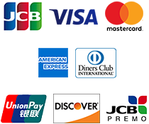 JCB,Visa,Mastercard,American Express,DinersClub,銀聯カード,DISCOVER,JCB PREMO