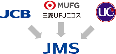 JMSは、JCB・三菱UFJニコス・UCカード出資により設立されたクレジットカード決済代行会社です。